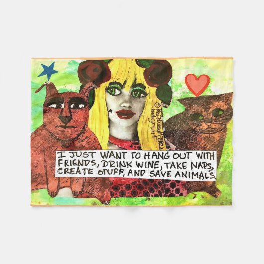 Fleecedecke. Fleecedecke (Vorderseite (Horizontal))