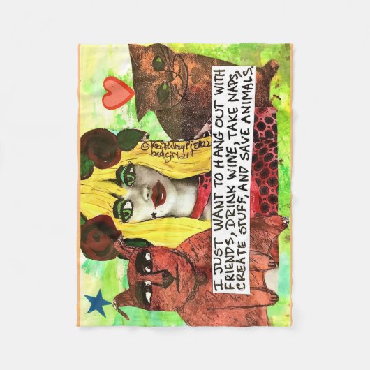 Fleecedecke. Fleecedecke (Vorderseite)