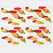 Fleecedecke. Fleecedecke (Vorderseite (Horizontal))