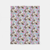 Fleecedecke französische Bulldogge (Vorderseite)