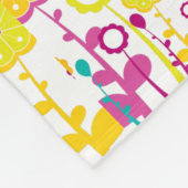 Fleecedecke für Babymädchen (Ecke)