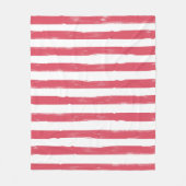 Fleecedecke in Rosa und Weiß (Vorderseite)