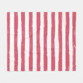 Fleecedecke in Rosa und Weiß (Vorderseite (Horizontal))