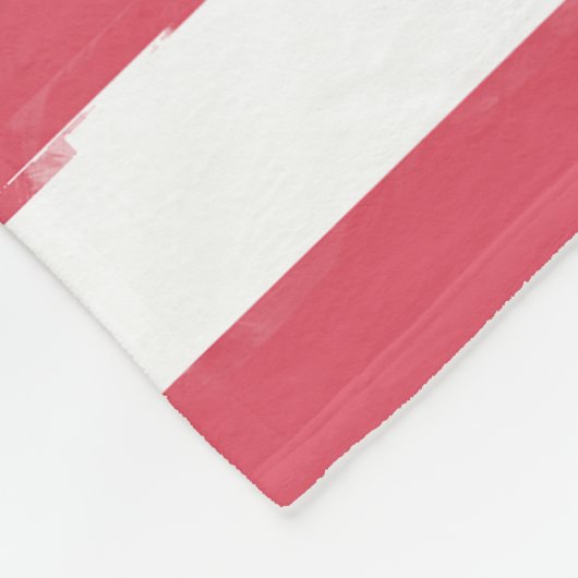 Fleecedecke in Rosa und Weiß (Ecke)