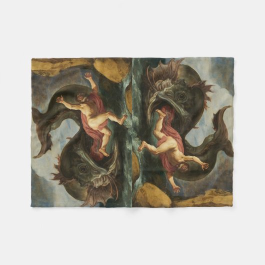 Fleecedecke "Jonah and the Whale" (Vorderseite (Horizontal))