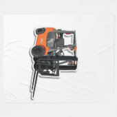 Fleecedecke mit Gabelstapler- Design (Vorderseite (Horizontal))