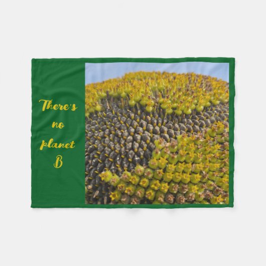 Fleecedecke There's no planet B (Vorderseite (Horizontal))