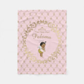 Fleecedecken, Babydusche, Babymädchen, Prinzessin, Fleecedecke (Vorderseite)