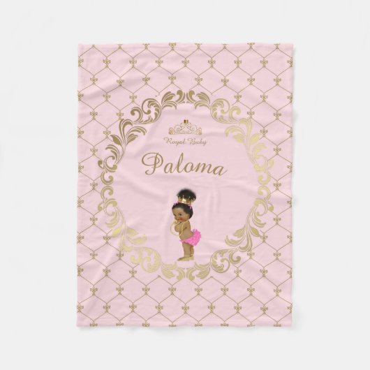 Fleecedecken, Babydusche, Babymädchen, Prinzessin, Fleecedecke (Vorderseite)