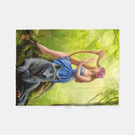 Fleecedecken-, -fee- und -freundwolf fleecedecke (Vorderseite (Horizontal))