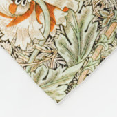 Fleecedecken: WILLIAM MORRIS : HONEYSUCKLE Fleecedecke (Ecke)