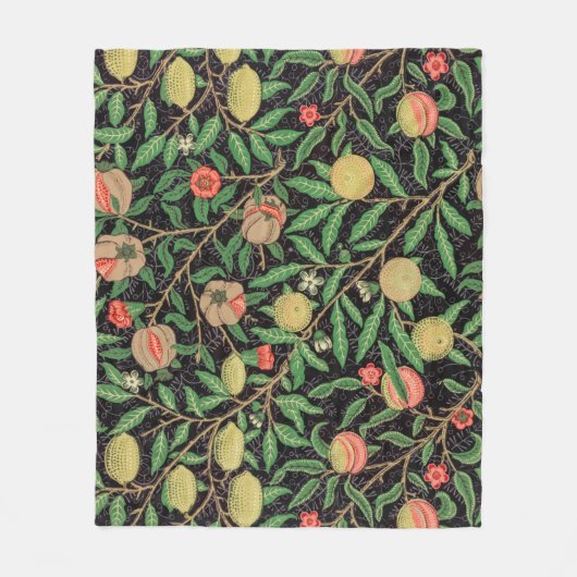Fleecedecken: WILLIAM MORRIS : POMEGRANAT Fleecedecke (Vorderseite)