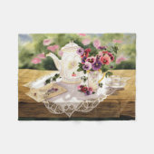 FleeceThrow ~ ' viktorianisches Tea Fleecedecke (Vorderseite (Horizontal))