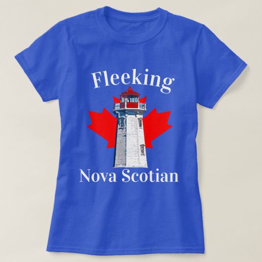 Fleeking Nova Scotian Halifax Dartmouth Lighthouse T-Shirt (Design vorne)