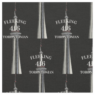 Fleeking Torontonian Ontario 416 Toronto Gewebe  Stoff