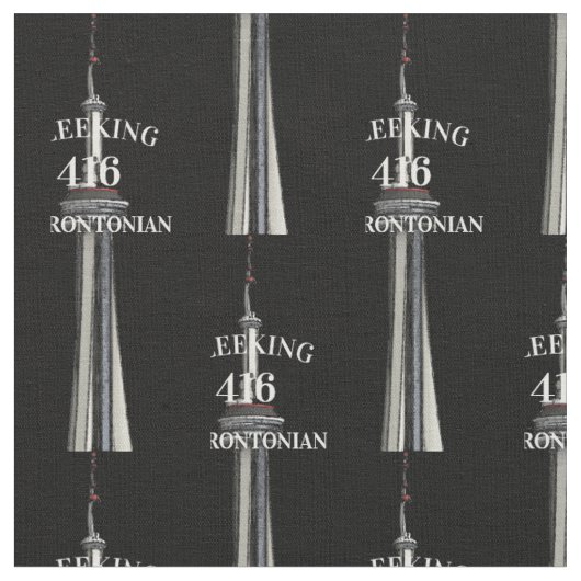 Fleeking Torontonian Ontario 416 Toronto Stoff (Nahaufnahme)