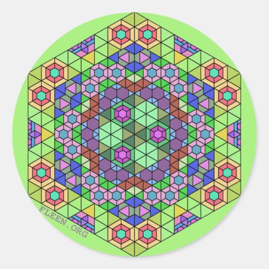 Fleen-Sticker #4 Runder Aufkleber (Vorderseite)