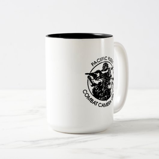 Fleet Audio Visuell Command Pacific und COMCAM-Tas Zweifarbige Tasse (VorderseiteRechts)