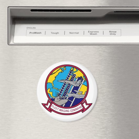 Fleet Imaging Command Atlantic Round Magnet (In Situ (Geschirrspüler))