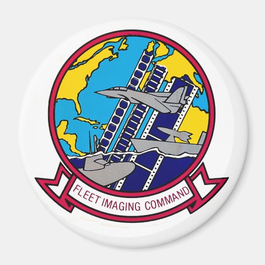 Fleet Imaging Command Atlantic Round Magnet (Vorne)
