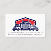 Fleet of Truck | Transport Visitenkarte (Rückseite)