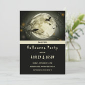 Fleet und Crow Halloween Einladung (Stehend Vorderseite)