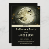 Fleet und Crow Halloween Einladung (Vorne/Hinten)