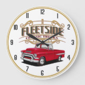 Fleetside Classic Trucks Große Wanduhr (Vorderseite)