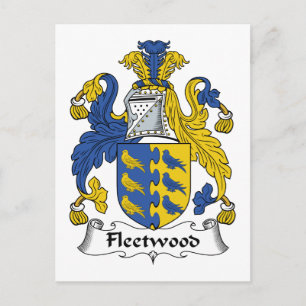 Fleetwood-Familienwappen Postkarte