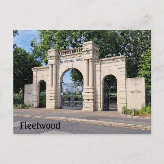 Fleetwood-Gedenkpark Postkarte (Vorderseite)