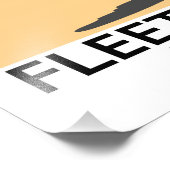 Fleetwood , Lancashire Reiseplakat für die Küste Fotodruck (Ecke)