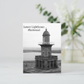 Fleetwood Lower Lighthouse Postcard Postkarte (Stehend Vorderseite)