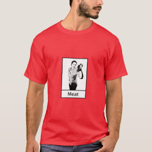 Fleisch-Abendessen durch Klemmen-T - Shirt