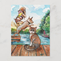 Fleisch am Hütte Dock