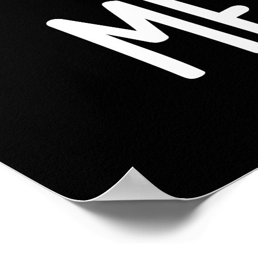 Fleisch Balls Funny Food Pub Dark BG Poster (Ecke)