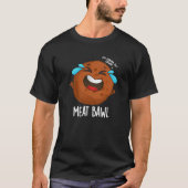 Fleisch bawl Funny Meatball Pun Dark BG T-Shirt (Vorderseite)