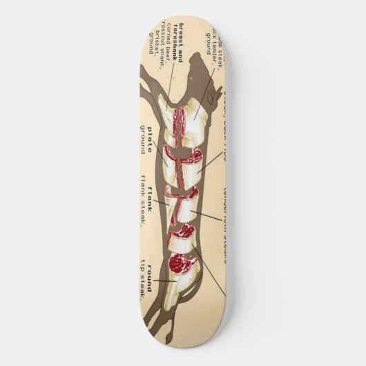 Fleisch Brett Mobber Skateboard (Vorderseite)