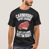 Fleisch, das ich nicht argumentiere Ketogenese Ket T-Shirt (Vorderseite)