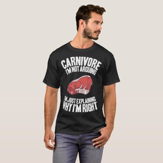Fleisch, das ich nicht argumentiere Ketogenese Ket T-Shirt (Vorne ganz)