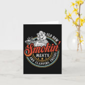 Fleisch der alten Row-Smokin und Kratzen der Wange Karte (Gelbe Blume)