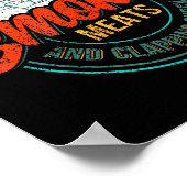 Fleisch der alten Row-Smokin und Kratzen der Wange Poster (Ecke)