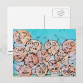 Fleisch die Familie Postkarte (Vorne/Hinten)
