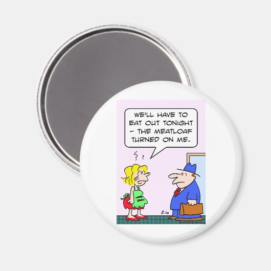 Fleisch drehte sich um mich magnet (Vorderseite/Rückseite)