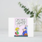 Fleisch drehte sich um mich postkarte (Stehend Vorderseite)