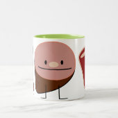 Fleisch-Familien-Tasse Zweifarbige Tasse (Mittel)