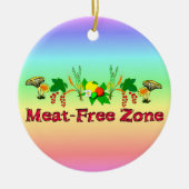 Fleisch-Freie Zone Keramikornament (Vorne)