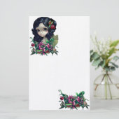 "Fleisch fressende Blumenstrauß-Fee-" Briefpapier (Stehend Vorderseite)