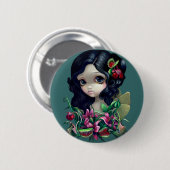 "Fleisch fressende Blumenstrauß-Fee-" Knopf Button (Vorne & Hinten)