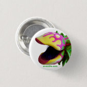 Fleisch fressender Pflanzen-Knopf Button (Vorne & Hinten)