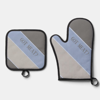 Fleisch got? ofenhandschuh & Topflappen-Set